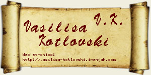 Vasilisa Kotlovski vizit kartica